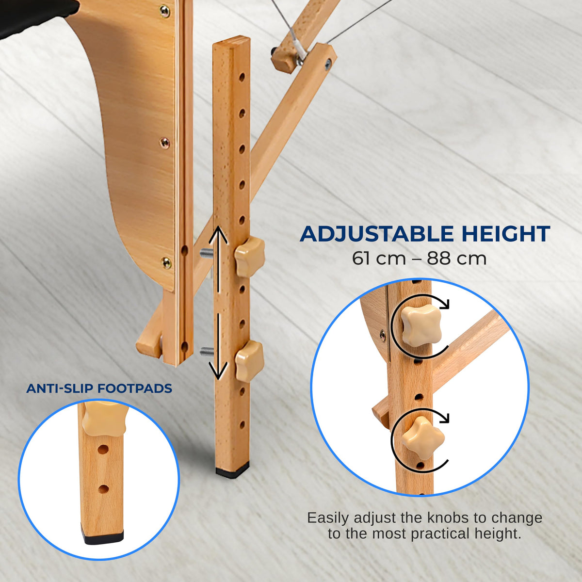 SereneLife Portable Massage Table with premium foam padding