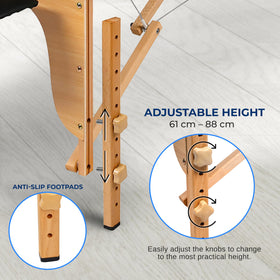 SereneLife Portable Massage Table with premium foam padding