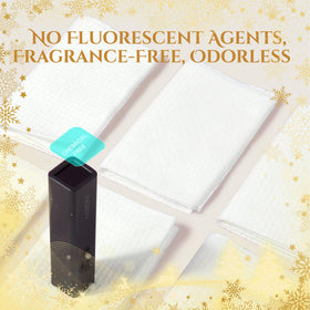 Serenorch Christmas Disposable Face Towels XL showing dual texture