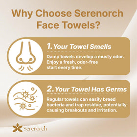 Serenorch Christmas Disposable Face Towels XL side view of packaging