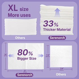 Serenorch Disposable Face Towels XL showing gentle texture