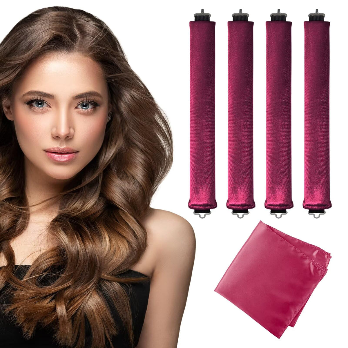 Seritant Heatless Curls overnight rollers with satin scarf