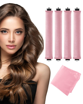 Seritant Heatless Curls Overnight with Satin Head Scarf front view