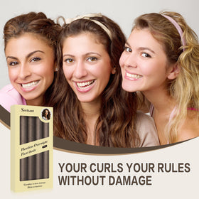 Seritant Heatless Curls Rollers and Scarf set on a soft surface