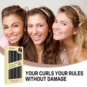 Seritant Heatless Curls Rollers with hair in natural curls