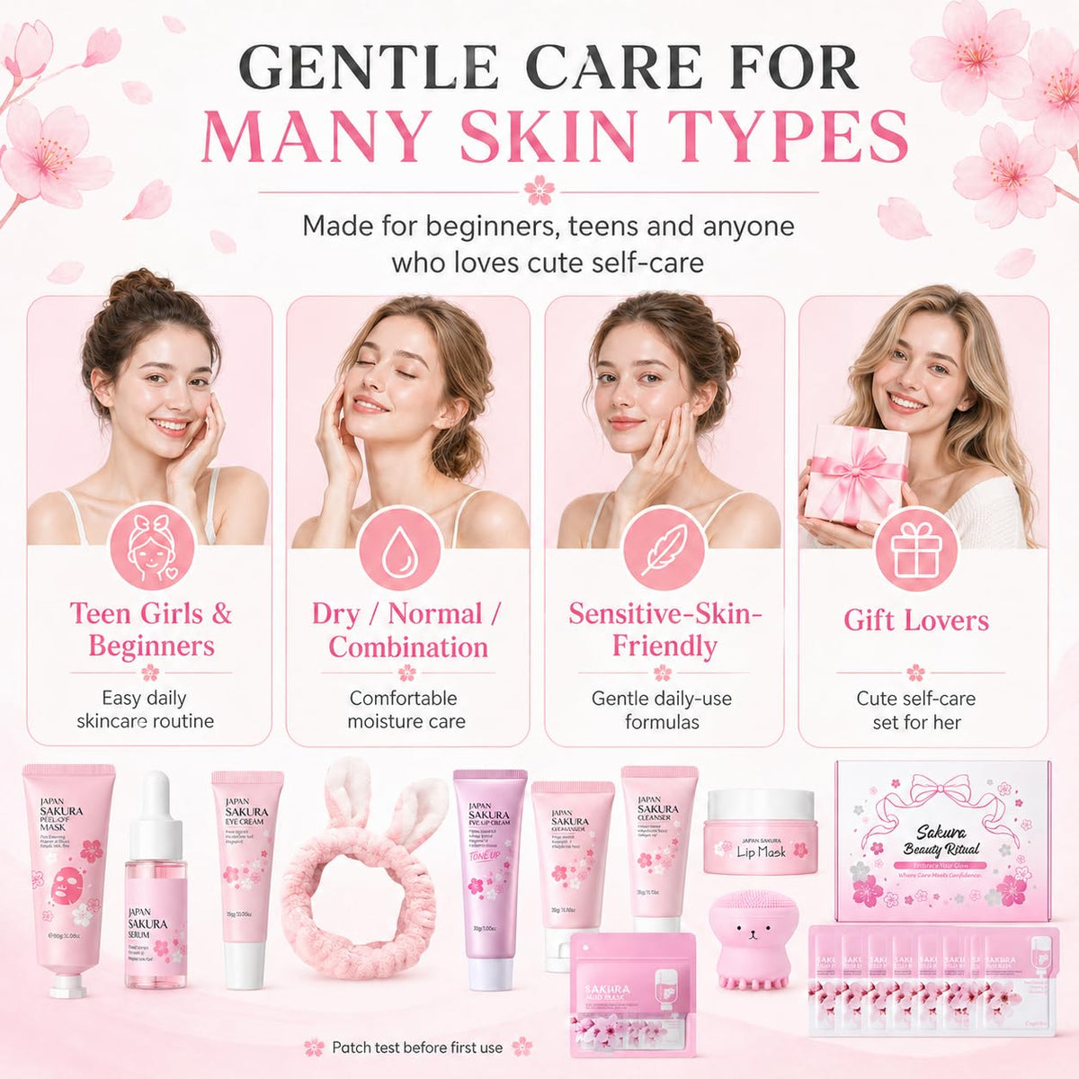 Serum and cleanser from MrCuvaryas Sakura Skin Care Set