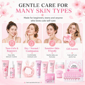 Serum and cleanser from MrCuvaryas Sakura Skin Care Set