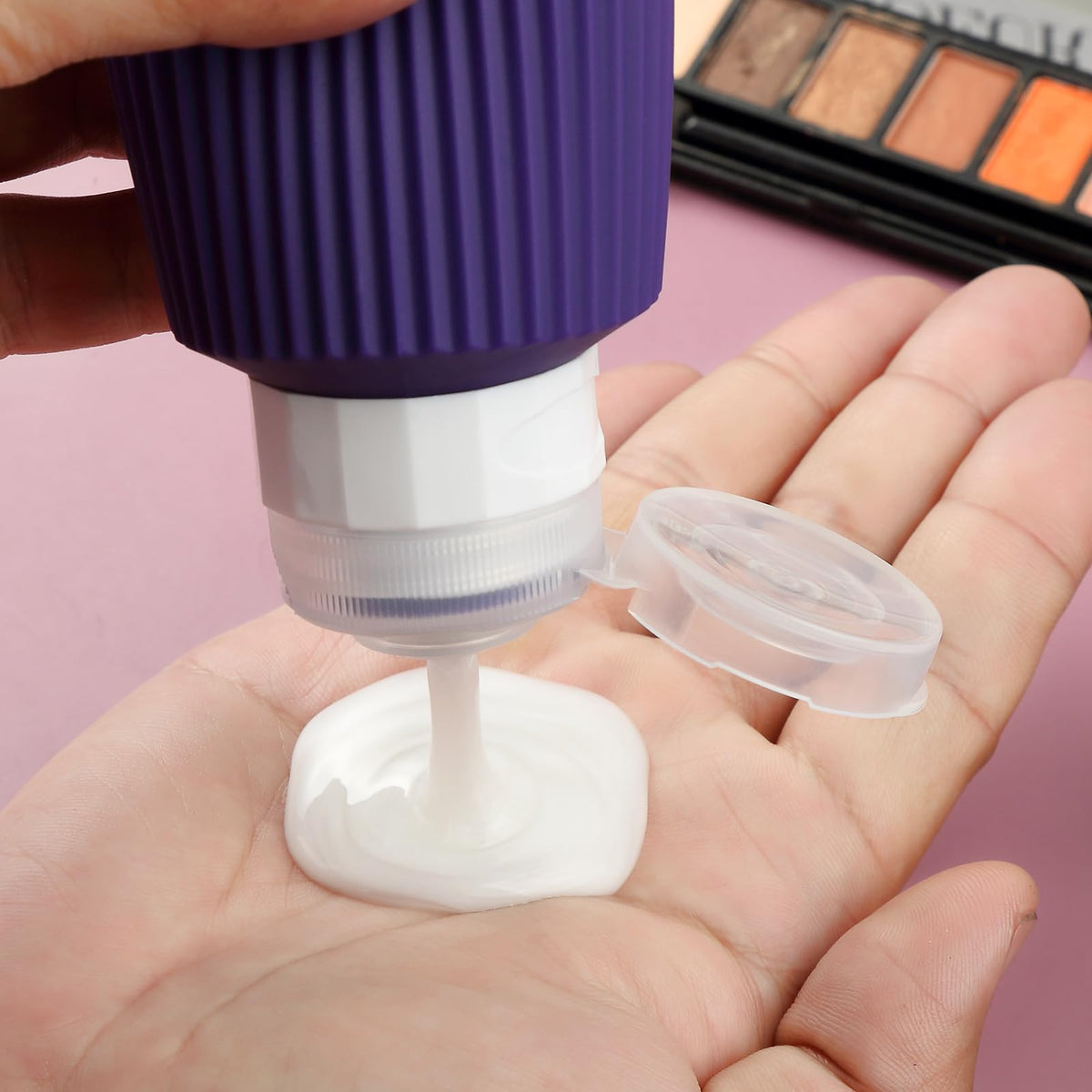 Set of 3oz travel bottles with wide opening for filling