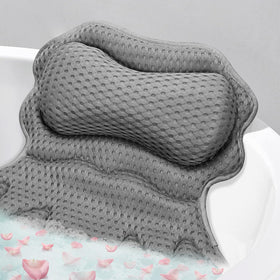 SetSail Bath Pillow grey model front view