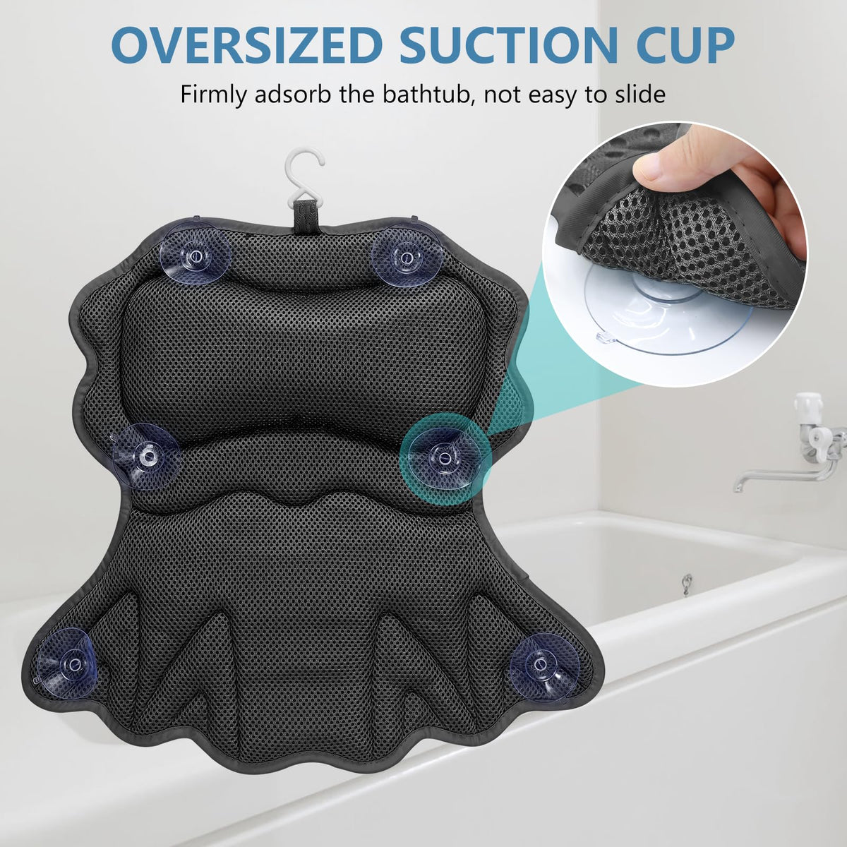 SetSail Bath Pillow in a bathtub with water