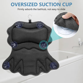 SetSail Bath Pillow in a bathtub with water