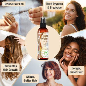 Seven Minerals Fermented Rice Water Spray packaging with ingredients