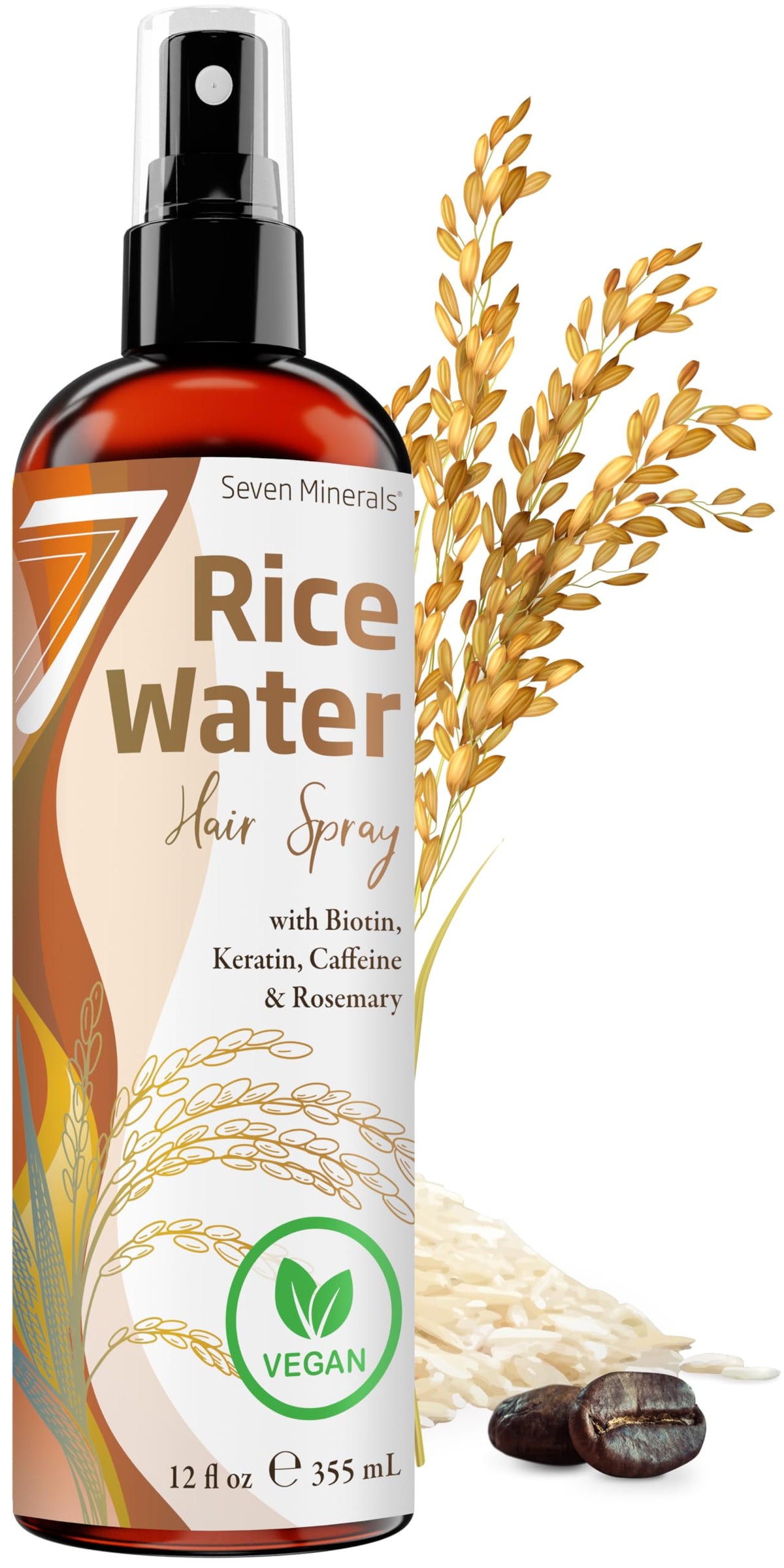 Seven Minerals Large Fermented Rice Water Spray 12oz front view