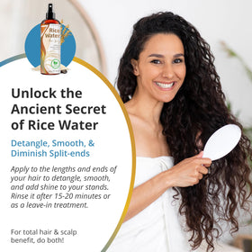 Seven Minerals Rice Water Spray in family hair care setting