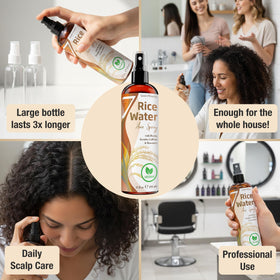 Seven Minerals Rice Water Spray showing label details