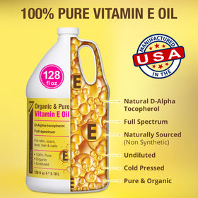 Seven Minerals Vitamin E Oil applied on skin