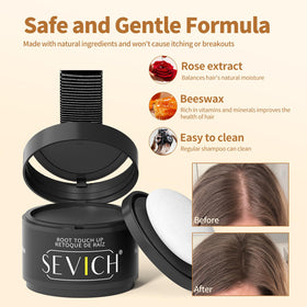 SEVICH Hair Root Touch Up Powder in use on hair