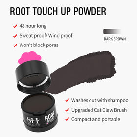 SEVICH Hairline Powder 2.0 Dark Brown application on hairline