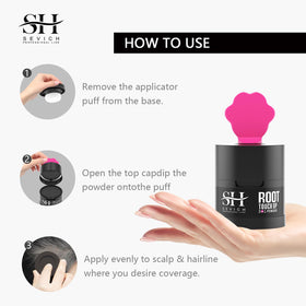 SEVICH Hairline Powder 2.0 Dark Brown swatch on skin