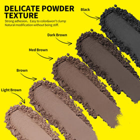 SEVICH Hairline Powder Medium Brown application on hair
