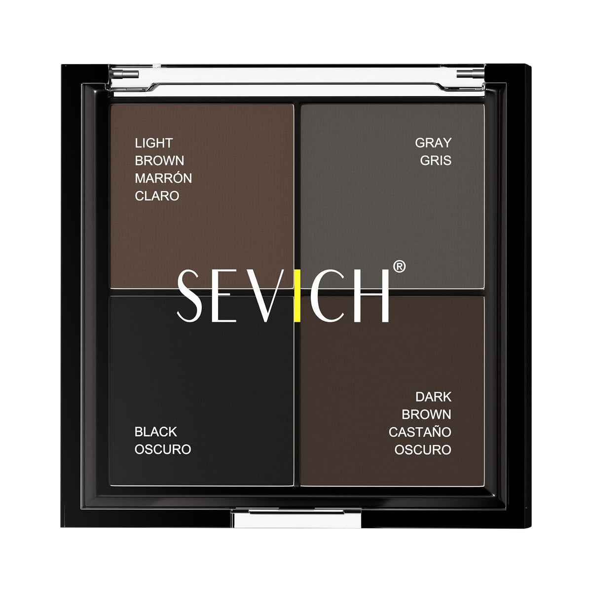SEVICH Hairline Powder Palette front view with four shades