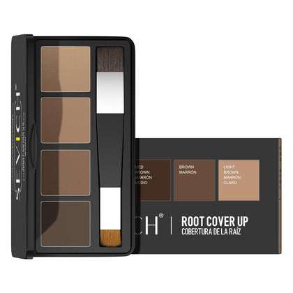 SEVICH Root Touch Up Powder front view with four brown shades