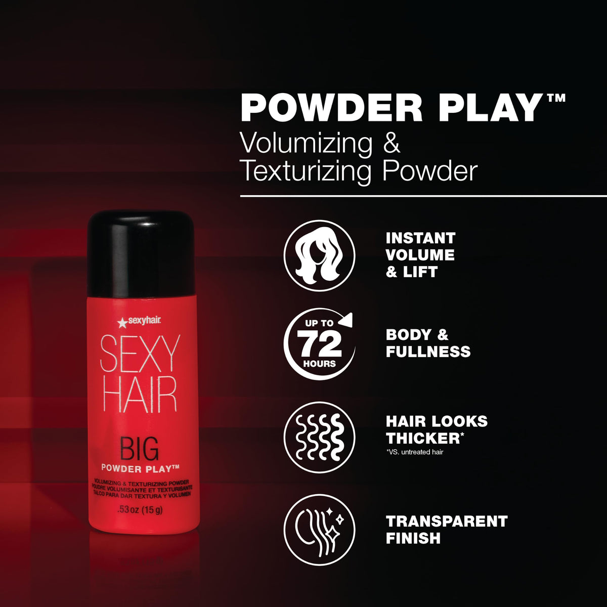 SexyHair Big Powder Play 36g texture close-up