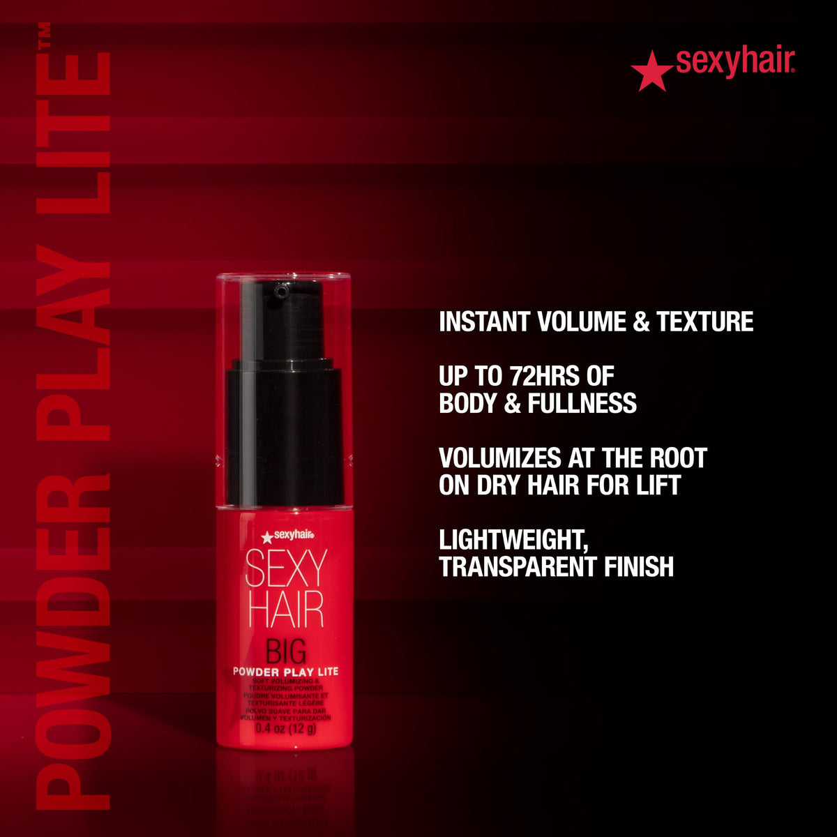 SexyHair Big Powder Play Lite volumizing powder texture