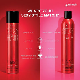 SexyHair Big Spray & Play Harder Hairspray side view