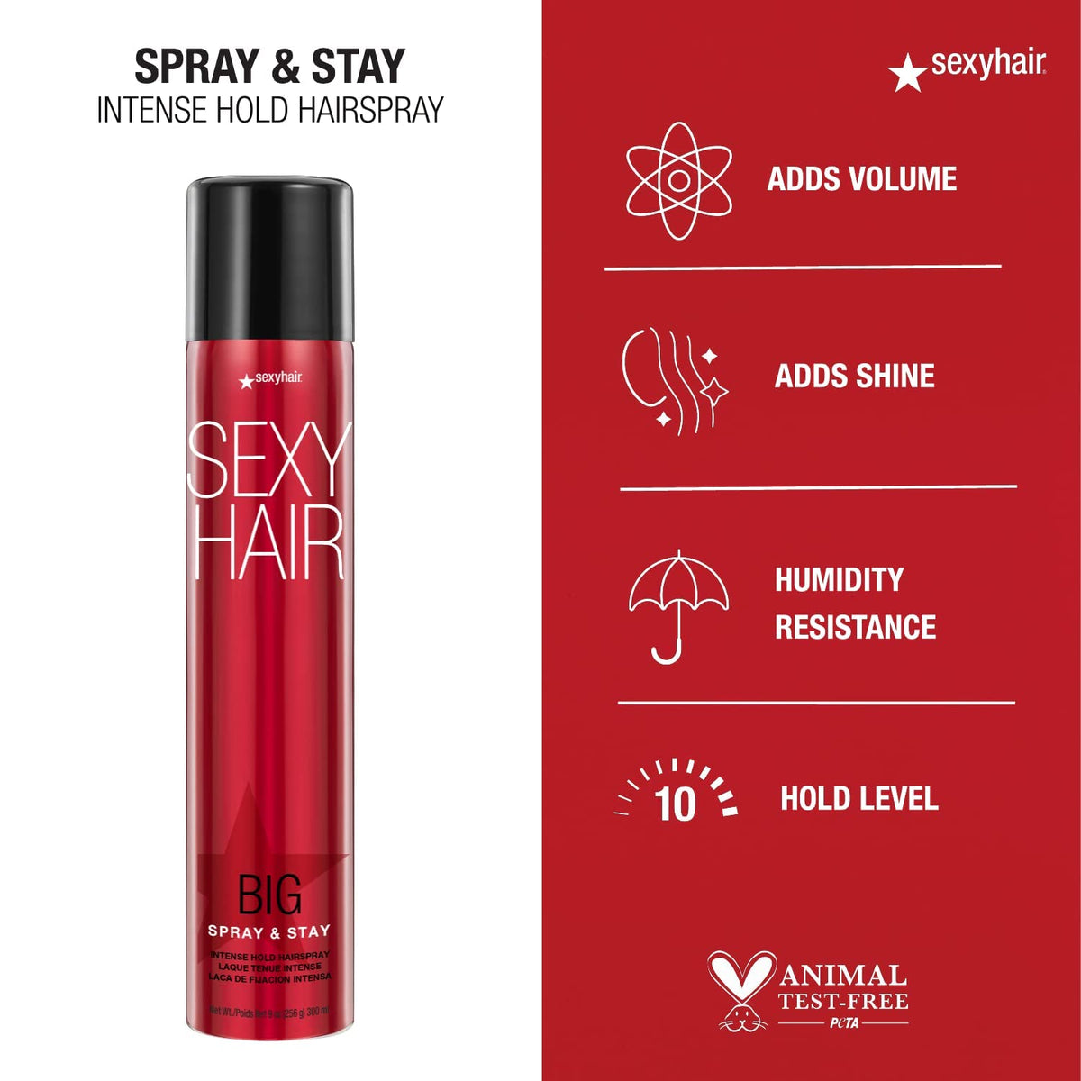 SexyHair Big Spray & Stay Hairspray travel size packaging
