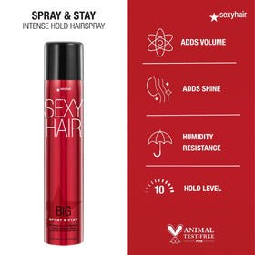 SexyHair Big Spray & Stay Hairspray travel size packaging