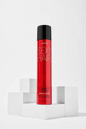 SexyHair Big Spray & Stay Intense Hold Hairspray on vanity
