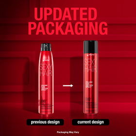 SexyHair Big Volume Flex Texture Spray with microfiber technology label