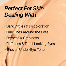 shaishaishai Banana PDRN Conceal Hydrating Under Eye Cream Caramel lifestyle use