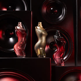 Shakira Dance Red Midnight Eau de Toilette bottle with flowers