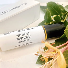 shamarwyn Honeysuckle Perfume Oil roll-on close-up of applicator