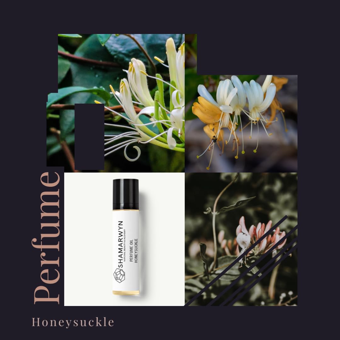 shamarwyn Honeysuckle Perfume Oil roll-on with packaging