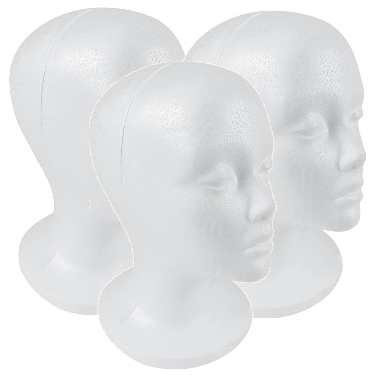 SHANY 11-inch Styrofoam wig head stand front view