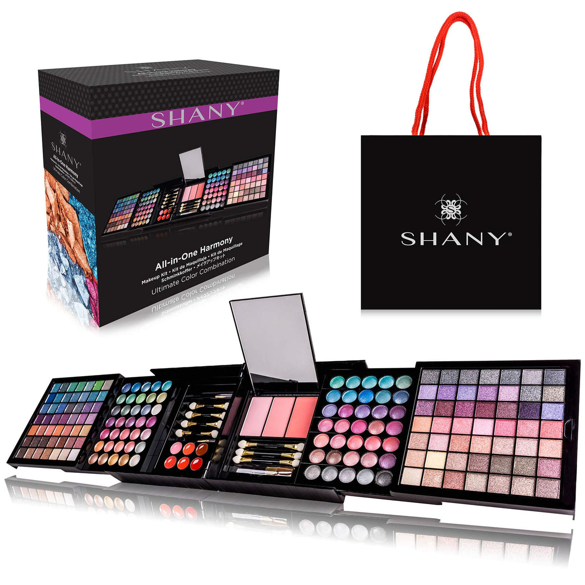 SHANY All In One Harmony Makeup Set front view with 168 colours
