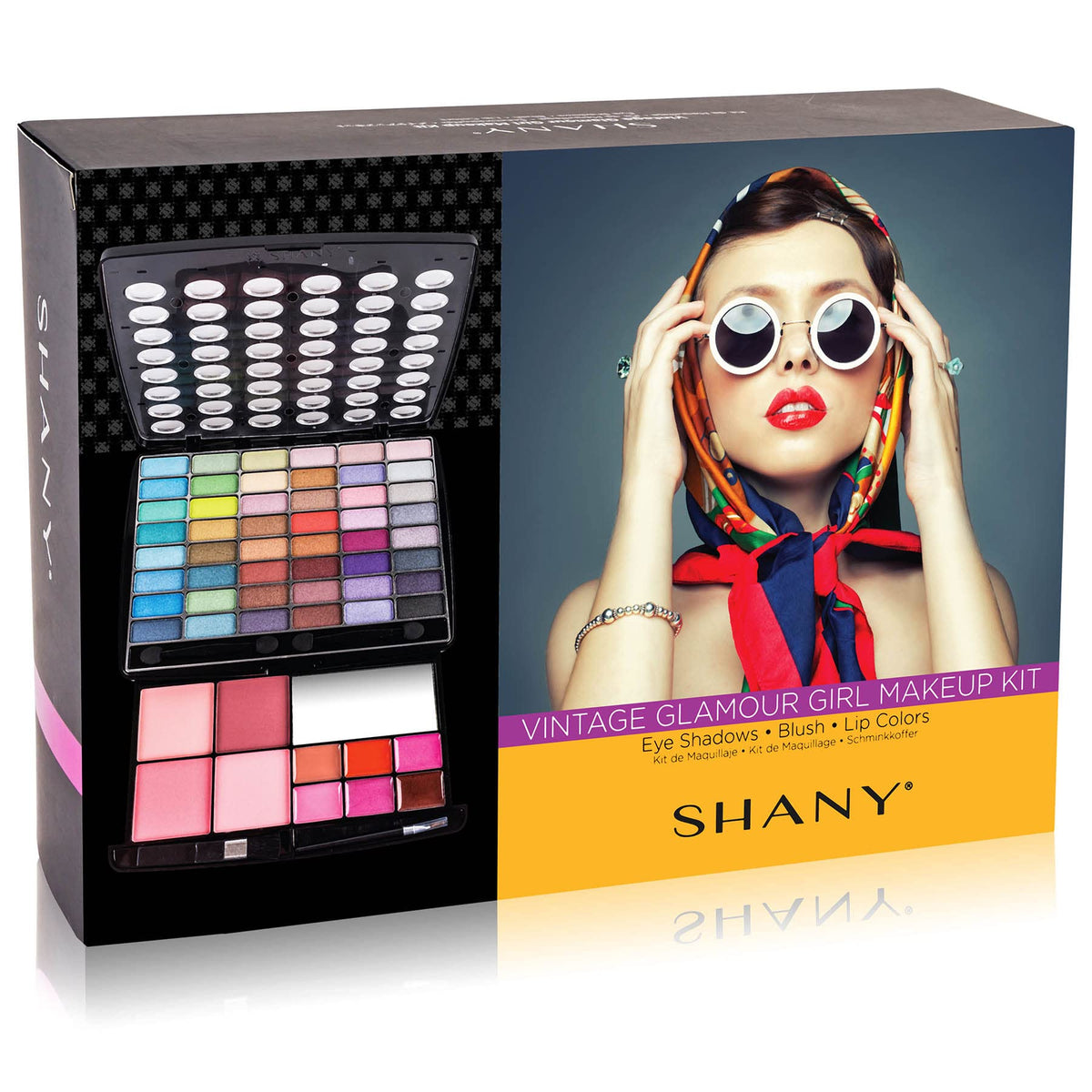 SHANY Glamour Girl Makeup Kit vintage style packaging