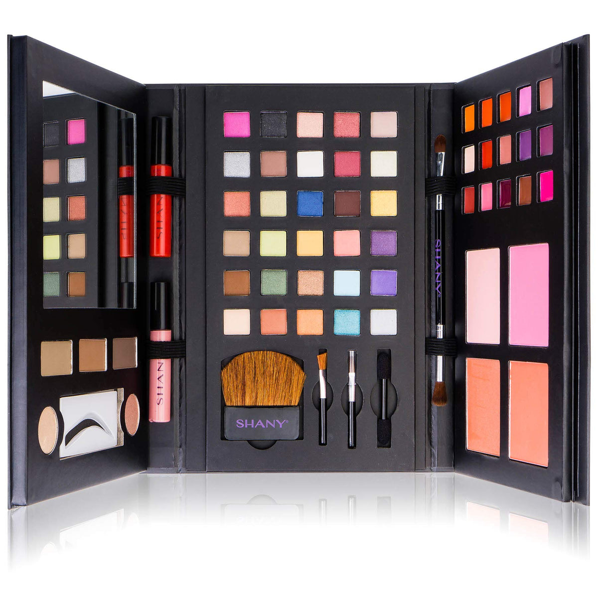 SHANY Luxe Book Makeup Set front view with assorted colours