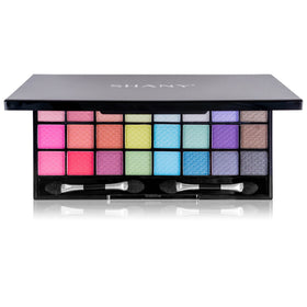 SHANY makeup kit displayed with a mirror and applicators