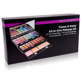 SHANY makeup kit with applicators and mini brushes displayed