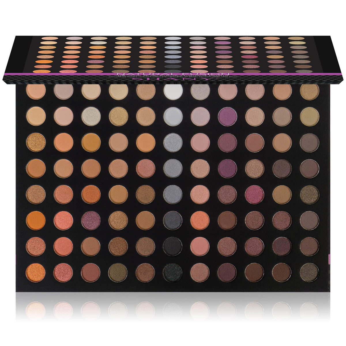 SHANY Natural Fusion Eyeshadow Palette front view with 88 colours