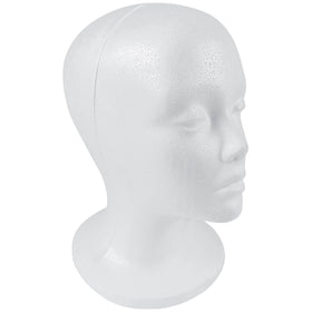 SHANY Styrofoam Wig Head Stand front view with round base