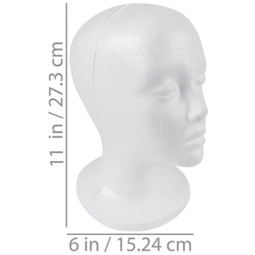SHANY Styrofoam Wig Head Stand with makeup tools