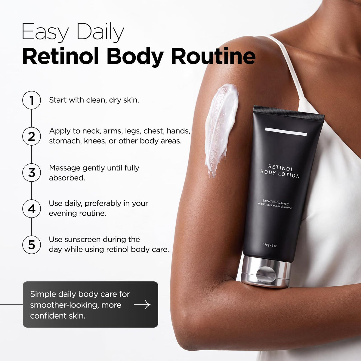 SHAPERKY Retinol Body Lotion lifestyle scene