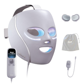 Shark CryoGlow LED Face Mask in Lilac Frost front view
