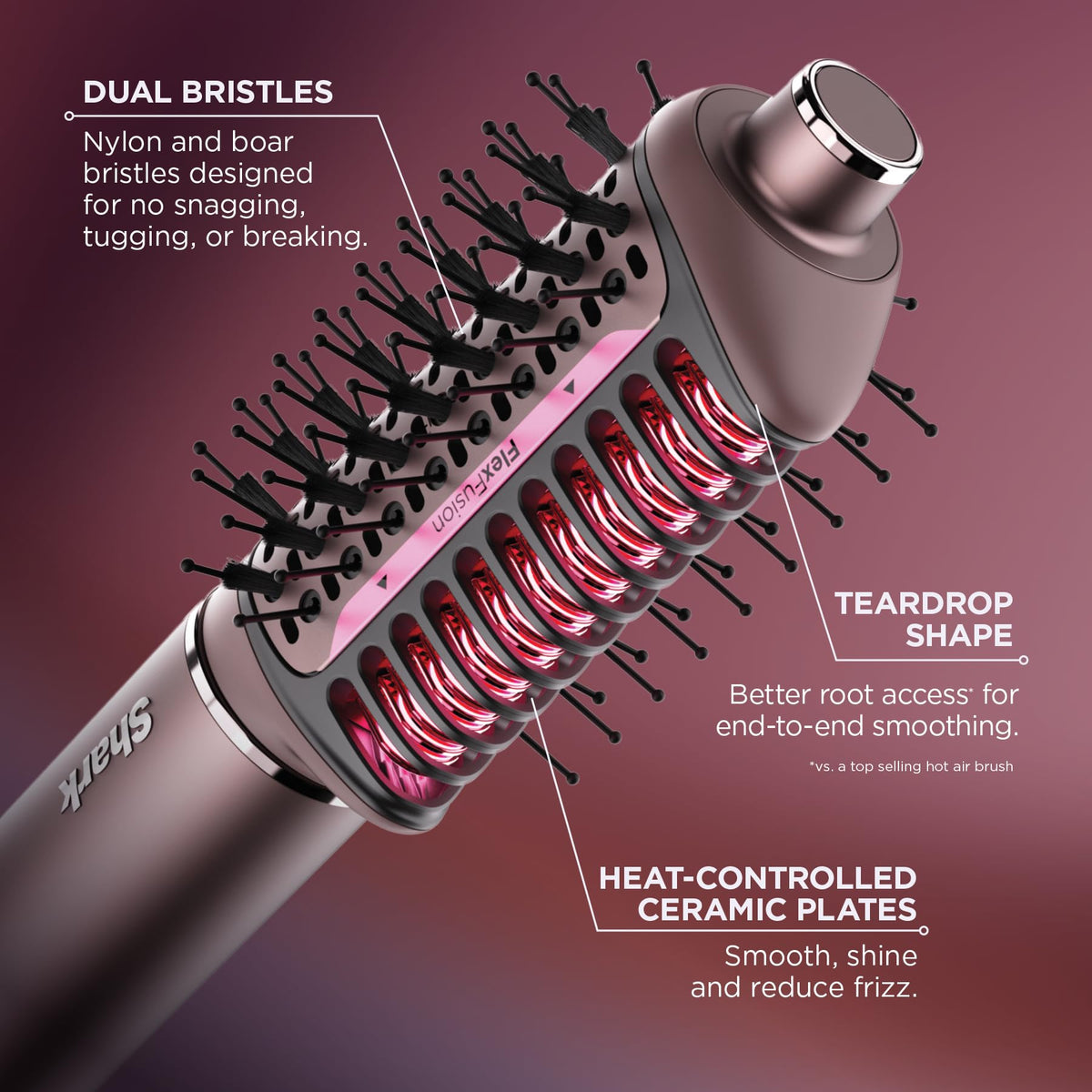 Shark FlexFusion Ceramic Air Styler close-up of ceramic plate