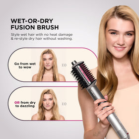 Shark FlexFusion Ceramic Air Styler with curlers attached
